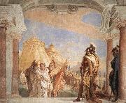 Giovanni Battista Tiepolo Eurybates and Talthybios Lead Briseis to Agamemmon Sweden oil painting artist